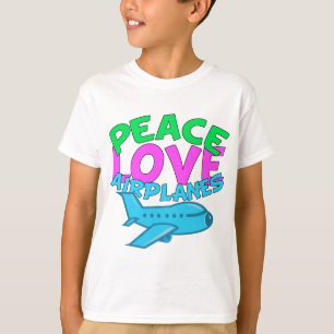 Camiseta Aeroplanos del amor de la paz