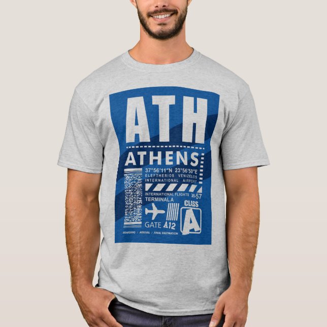 Camiseta Aeropuerto ATH Athens (Anverso)