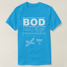 Camiseta Aeropuerto Bordeaux Merignac BOD T-Shrit