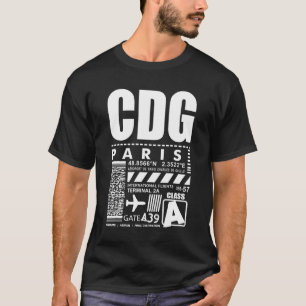 Camiseta Aeropuerto Charles de Gaulle de París