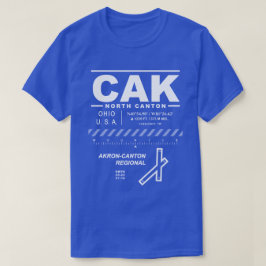 Camiseta Aeropuerto de Akron-Canton CAK Tee Shirt
