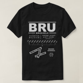 Camiseta Aeropuerto de Bruselas - BRU T-Shirt