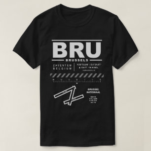 Camiseta Aeropuerto de Bruselas - BRU T-Shirt