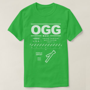 Camiseta Aeropuerto de Kahului OGG T-Shirt