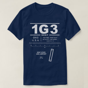 Camiseta Aeropuerto de la Universidad Estatal de Kent 1G3 T