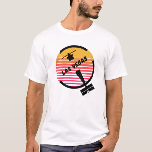 Camiseta Aeropuerto de Las Vegas, Nevada - Avión Retro