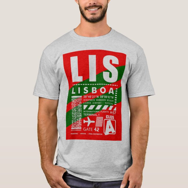 Camiseta Aeropuerto de Lisboa (Anverso)