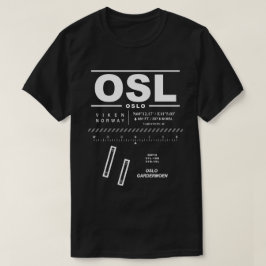 Camiseta Aeropuerto de Oslo Gardermoen OSL T-Shirt