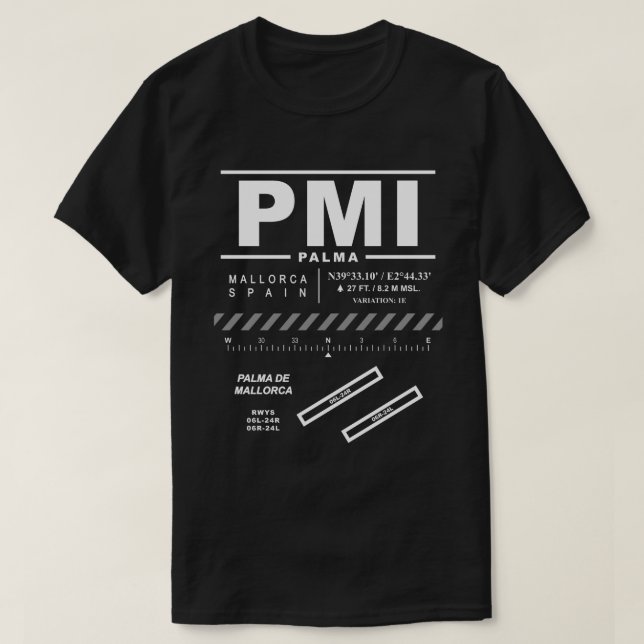 Camiseta Aeropuerto de Palma de Mallorca (Diseño del anverso)