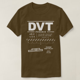 Camiseta Aeropuerto de Phoenix Deer Valley - DVT T-Shirt