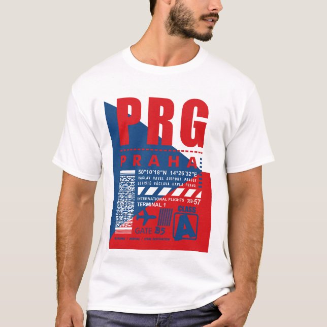 Camiseta Aeropuerto de Praga (Anverso)