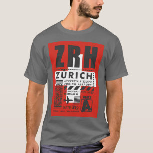 Camiseta Aeropuerto de ZRH Zurich