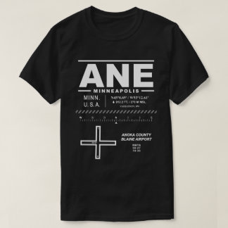 Camiseta Aeropuerto del condado de Anoka Blaine ANE USAA