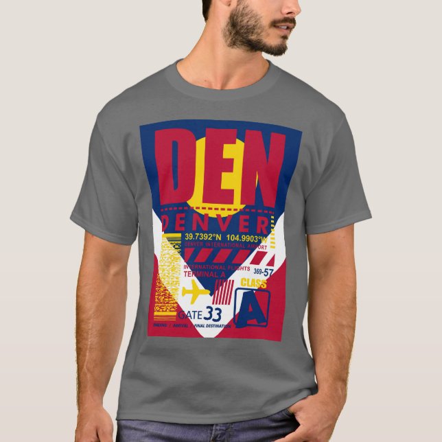 Camiseta Aeropuerto DEN Denver (Anverso)