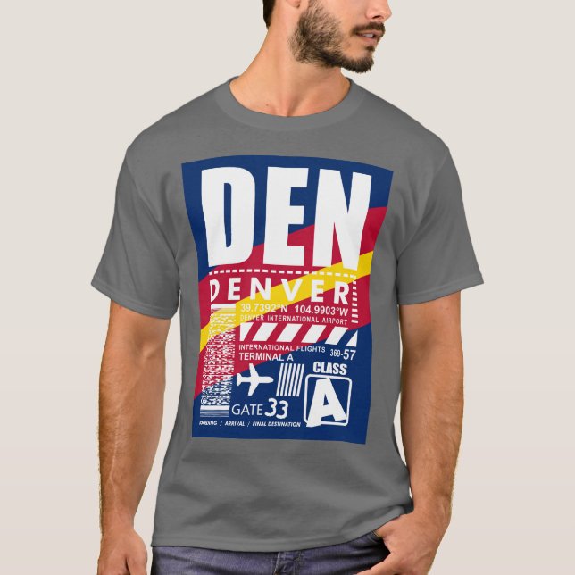 Camiseta Aeropuerto DEN Denver (Anverso)