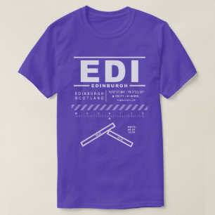 Camiseta Aeropuerto Edinburgh EDI Tee Shirt