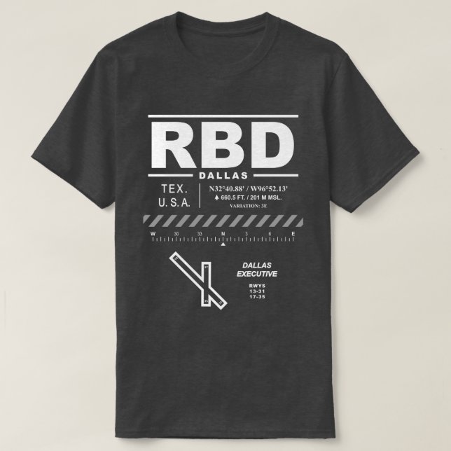 Camiseta Aeropuerto Ejecutivo de Dallas RBD T-Shirt (Diseño del anverso)