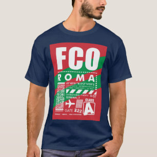 Camiseta Aeropuerto FCO de Roma,