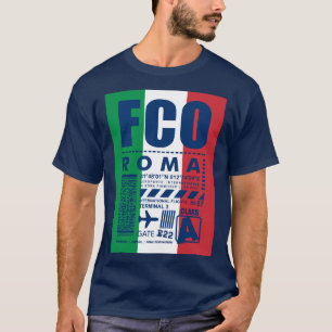 Camiseta Aeropuerto FCO Roma,