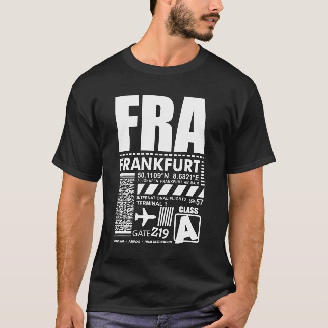 Camiseta Aeropuerto FRA Frankfurt (Anverso)