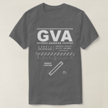 Aeropuerto GVA T-Shirt de Ginebra Cointrin