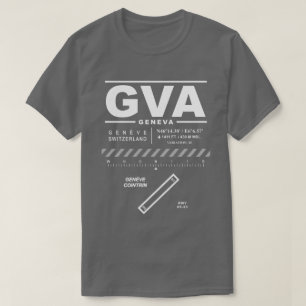 Camiseta Aeropuerto GVA T-Shirt de Ginebra Cointrin