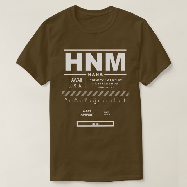 Camiseta Aeropuerto Hana HNM T-Shirt (Diseño del anverso)