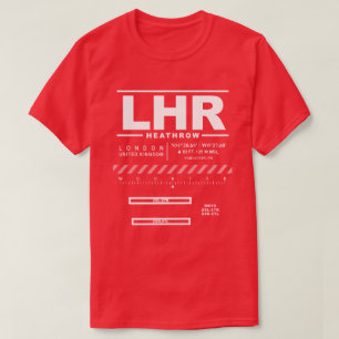 Camiseta Aeropuerto Heathrow de Londres LHR Tee Shirt
