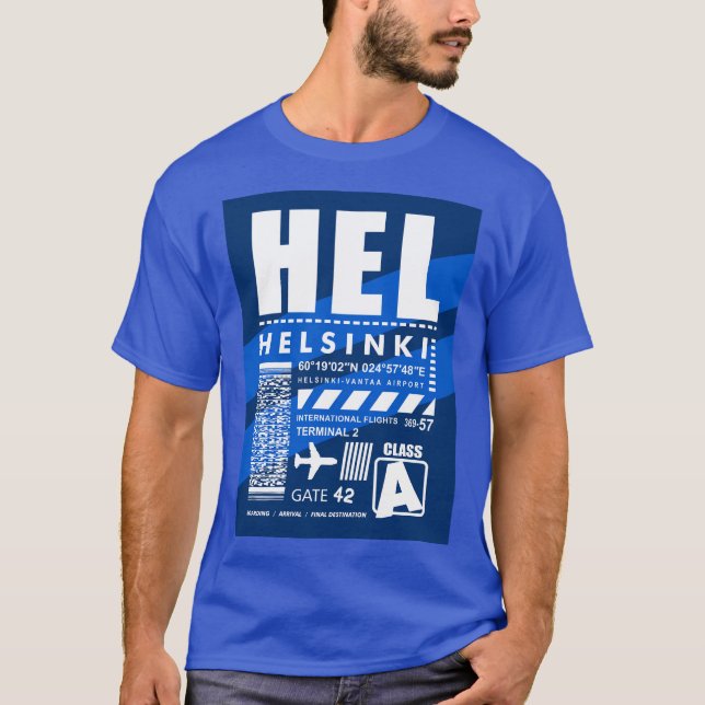 Camiseta Aeropuerto HEL Helsinki (Anverso)
