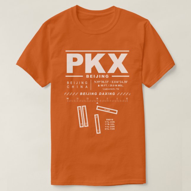 Camiseta Aeropuerto Internacional Daxing de Pekín (Diseño del anverso)
