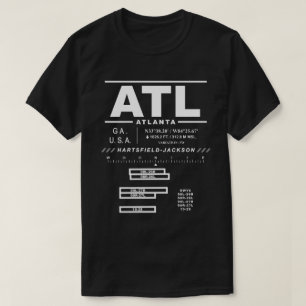 Camiseta Aeropuerto Internacional de Atlanta ATL USAA