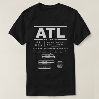 Camiseta Aeropuerto Internacional de Atlanta ATL USAA