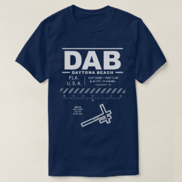 Camiseta Aeropuerto Internacional de Daytona Beach DAB T-Sh
