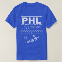 Camiseta Aeropuerto Internacional de Filadelfia
