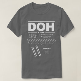 Camiseta Aeropuerto Internacional de Hamad DOH T-Shrit