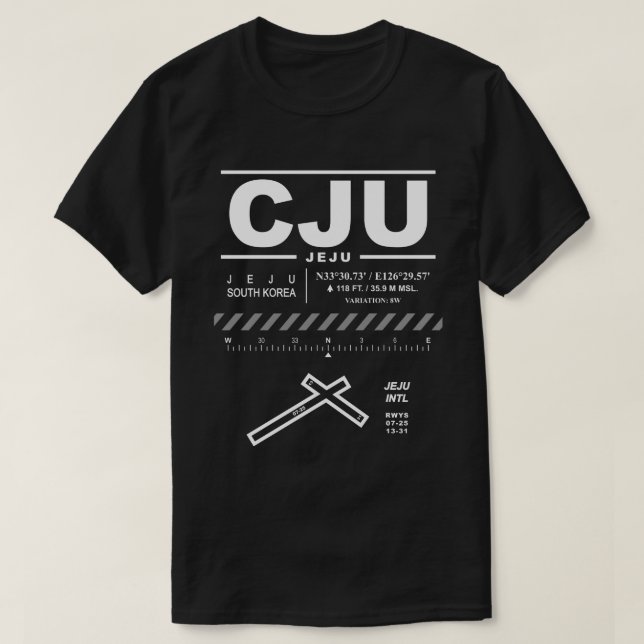 Camiseta Aeropuerto Internacional de Jeju (Diseño del anverso)