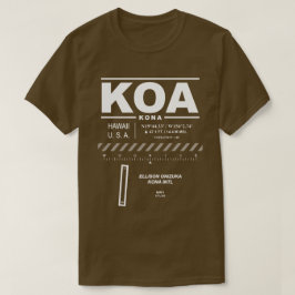 Camiseta Aeropuerto Internacional de Kona
