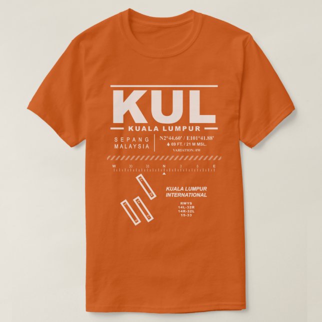 Camiseta Aeropuerto Internacional de Kuala Lumpur T-Shirt (Diseño del anverso)