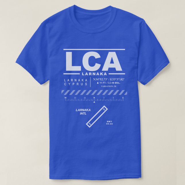 Camiseta Aeropuerto Internacional de Larnaka (Diseño del anverso)