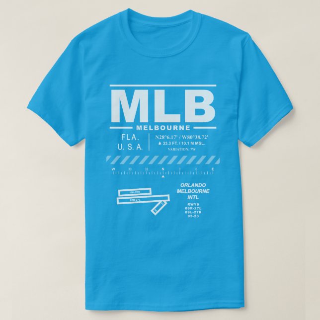 Camiseta Aeropuerto Internacional de Melbourne - MLB T-Shir (Diseño del anverso)