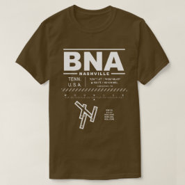 Camiseta Aeropuerto Internacional de Nashville BNA T-Shirt