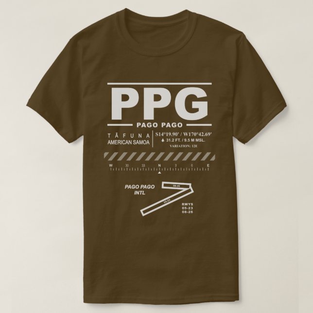 Camiseta Aeropuerto Internacional de Pago PPG (Diseño del anverso)