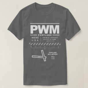 Camiseta Aeropuerto Internacional de Portland PWM
