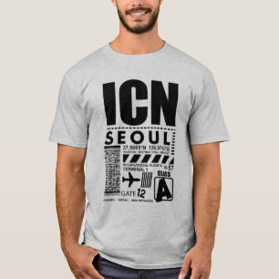Camiseta Aeropuerto Internacional de Seúl Incheon