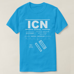 Camiseta Aeropuerto Internacional de Seúl Incheon