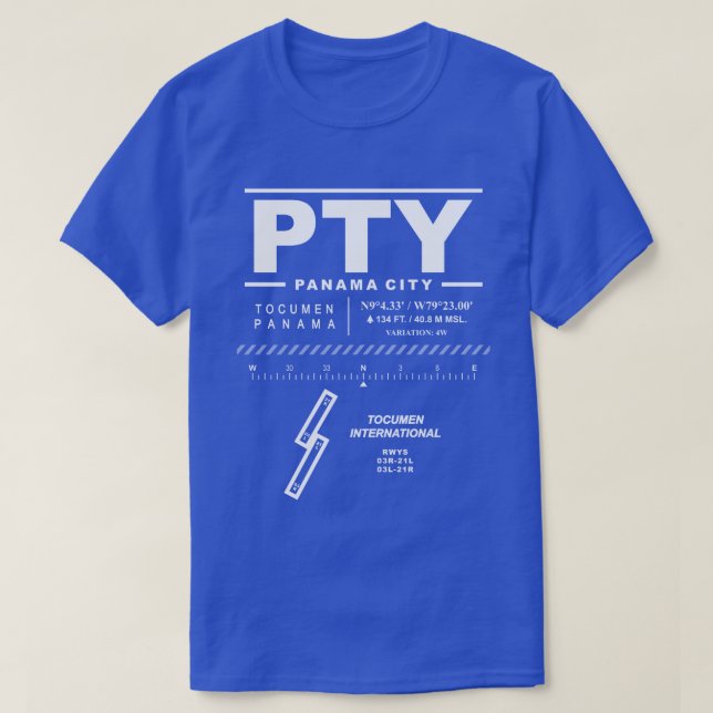 Camiseta Aeropuerto Internacional de Tocumen (Diseño del anverso)