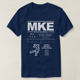 Camiseta Aeropuerto Internacional General Mitchell MKE T-Sh