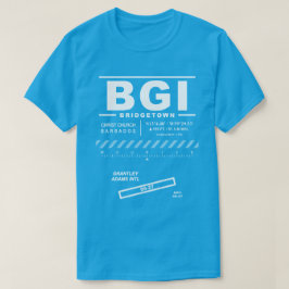 Camiseta Aeropuerto Internacional Grantley Adams BGI T-Shir