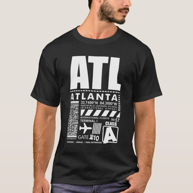 Camiseta Aeropuerto Internacional Hartsfield Jackson (Anverso)