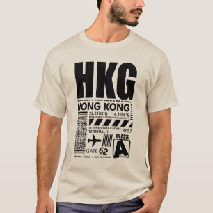 Camiseta Aeropuerto Internacional HKG de Hong Kong